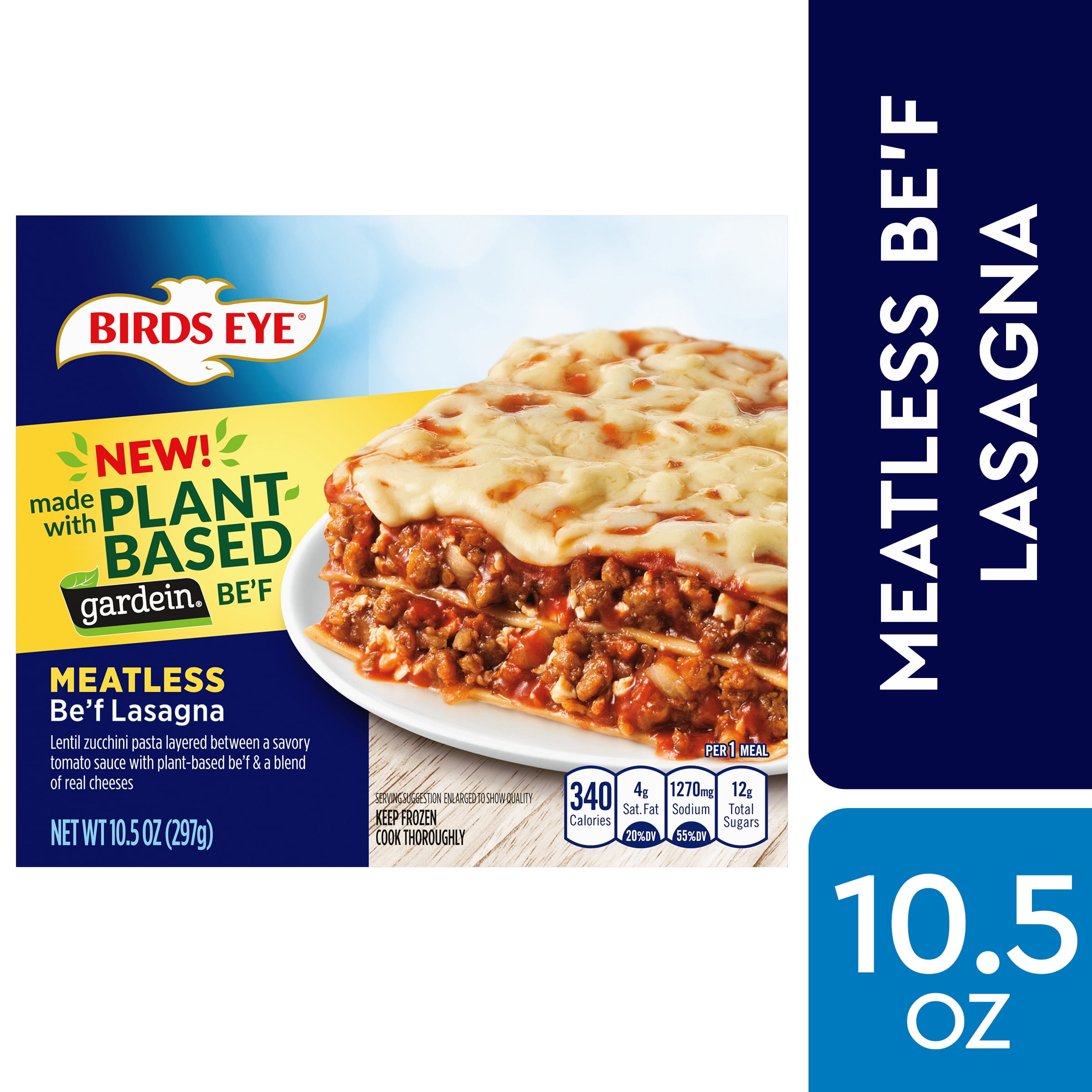 Birds Eye Plant Based Gardein Meatless Be�f Lasagna, 10.5