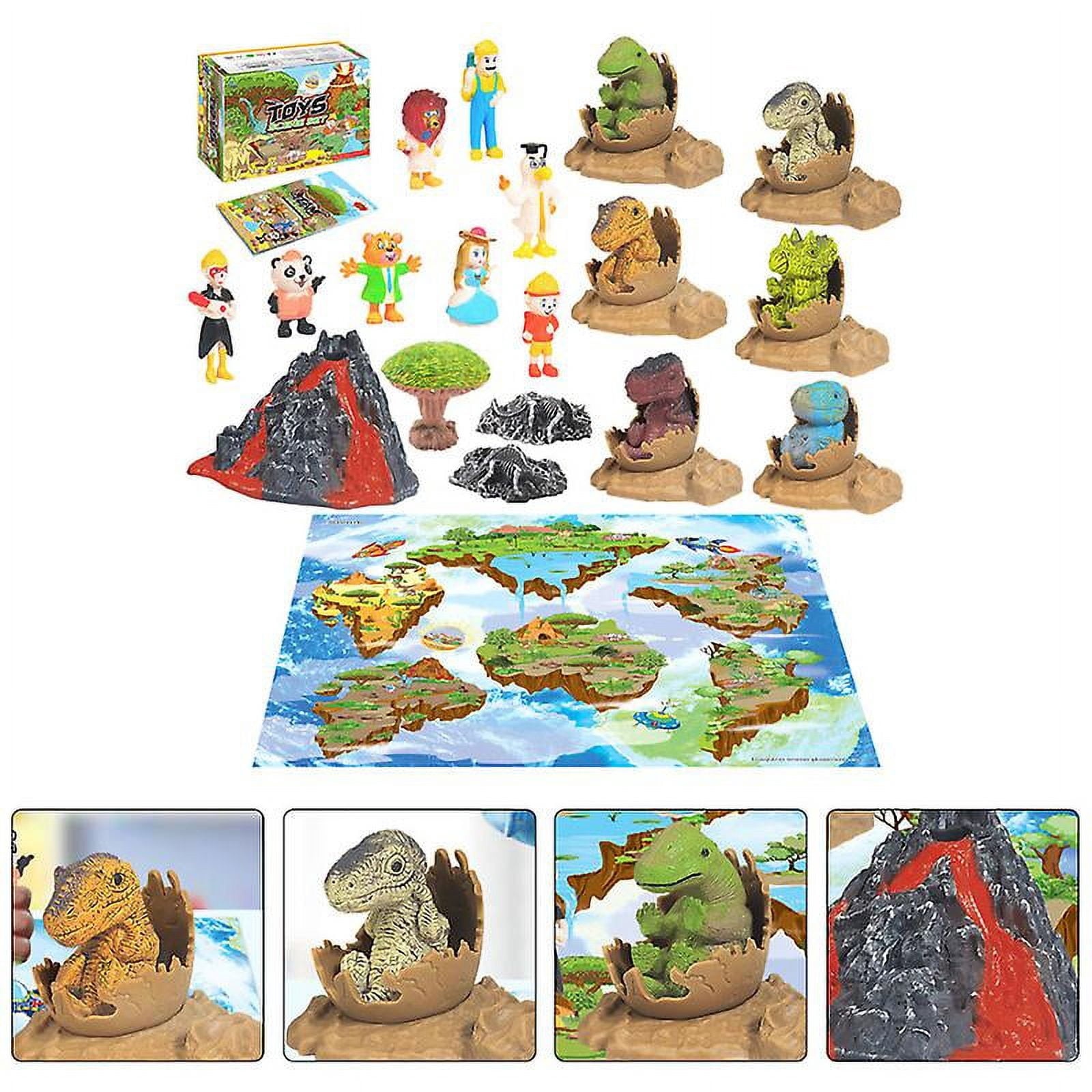 32pcs Dinosaur Model Play Mat