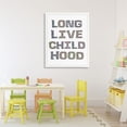 thumbnail image 2 of Stupell Industries Long Live Childhood Florals Canvas Wall Art, design by Jennifer Stith, 40 x 30, 2 of 7