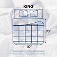 thumbnail image 6 of Utopia Bedding Comforter King Size 90 x 102 Inches White , All Season Duvet Insert, Down Alternative Box Stitched Bed Comforter with Corner Tabs, Machine Washable, 6 of 7