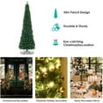 thumbnail image 6 of Green Artificial Pencil Christmas, Premium Hinged Pine Tree with Solid Metal Legs, Perfect for Home, Shops and Holiday Decoration,  (Artificial Pencil Christmas Tree), 6 of 18