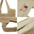 thumbnail image 3 of Straw Beach Tote Bag: Large Summer Boho Woven Bags - Rattan Handmade Shoulder Handbags for Women, 3 of 6