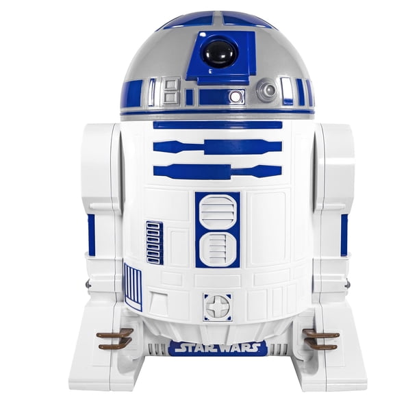 La máquina para hacer palomitas Uncanny Brands Star Wars R2D2 está en pleno funcionamiento