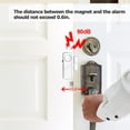 thumbnail image 2 of Sensor inalámbrico de alarma de puerta y ventana de seguridad, paquete de 8, PLOJOP, 2 of 5