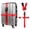 Crisscross Red, variant on Travel Inspira Luggage Strap Belt for 20"-34" Suitcase with TSA Approved 3-Dial Combination Lock, Wide Adjustable Packing Straps, Travel Accessories, Green