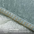 thumbnail image 5 of decorUhome Chenille Throw Pillow Covers 20x20 Set of 2, Soft Farmhouse Decorative Pillow Covers, Aqua Haze(Pillow Cover Only, No Inserts Included), 5 of 10