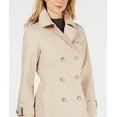 thumbnail image 3 of Vince Camuto Women's Double Breasted Trench Coat Brown Size Large, 3 of 3