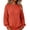 Brick Red, variant on Women's Chunky Knit Pullover Sweater with Crew Neck, Loose Thick Warm Casual Long Sleeve Top, for Fall Winter Daily Wear, Home Comfort or Cozy Outings Beige L