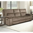 thumbnail image 2 of Pemberly Row Polyester Manual Triple Reclining Sofa in Kona Brown, 2 of 8