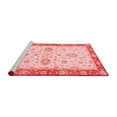 thumbnail image 2 of Ahgly Company Machine Washable Indoor Round Oriental Red Traditional Area Rugs, 8' Round, 2 of 4