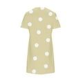 thumbnail image 6 of Annhoo Womens Mini Dress Summer Casual Polka Dots Short Sleeve Crewneck T Shirt Dresses Beach Vacation Short Sundress, 6 of 6