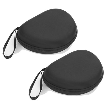 Pack 2 Black Headphones Case for On-Ear Headphone Hard Carrying Storage Bag Headset Case