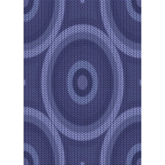 Ahgly Company Machine Washable Indoor Rectangle Transitional Blue Area Rugs, 5' x 8'