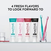 Native Fluoride-Free Toothpaste, Charcoal & Mint, 4.1 oz, Adults & Kids 2+