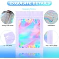 thumbnail image 4 of 100 Pieces Smell Proof Mylar Bags - Resealable Holographic Storage Pouch with Clear Window for Food, Eyelash, Jewelry, and Electronics - Purple, 4 x 6 Inch, 4 of 11