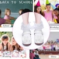 thumbnail image 3 of ADAMUMU Toddler Dress Shoes Flower Girl Shoes for Weeding Cute Toddler Mary Jane Shoes Lace Flore Ballet Flat for Walking,Jumping, White, 11M Little Kid, 3 of 5