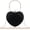 Black, variant on Women Heart Purse Wedding Party Evening Bag Cute Heart Shaped Clutch Small Cocktail Prom Tote Handbag