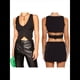 thumbnail image 2 of Chaleco con Botones para Mujer, Elegante, Tipo Corsé, Tipo Bustier, con Espalda Cruzada, Estilo Punk Grunge, Estilo Urbano Negro XXL, 2 of 7