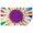 Colorful Paint Splash, variant on Rainbow Tie Dye Sunburst Rectangle Tablecloth 60"x84",Waterproof Polyester Rectangle Table Cloth, Wipeable Spillproof Polyester Tablecloth for Dining, Camping, Indoor and Outdoor