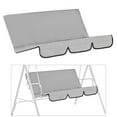 thumbnail image 4 of LOVIVER Housse de Siège de Remplacement Universelle pour Balançoire de Jardin, Remplacement de Siège de Hamac de Patio, Housses de Protection de Siège de Balançoire Extérieure Imperméables, Gris, 4 of 8