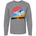 thumbnail image 3 of Inktastic Daddy Shark with Sunglasses and Vintage Sunset Long Sleeve T-Shirt, 3 of 5