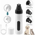 thumbnail image 2 of Heusom Silent Groom Pro Nail Grinder for Dogs, Rechargeable USB Electric Pet Nail Trimmer with 2 Grinding Heads, Pet Grooming Tool, 2 of 5