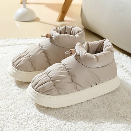 

Gubotare Slippers For Women Indoor And Outdoor Women s Micro Suede Moccasin Indoor Outdoor Slipper Shoe Beige 6