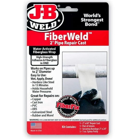 J-B Weld 273738 Fiberglass Hardware Adhesive High Strength for Copper 4 Pieces