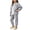 Gray, variant on Cethrio Girls Thermal Sets, 2 Piece Casual Long Sleeve Fleece-lined Kids Pajama Sets Pink Size 10