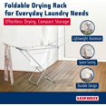 thumbnail image 5 of Leifheit Plastic and Aluminum Clothes Drying Rack, White, 5 of 5