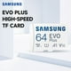 thumbnail image 4 of SAMSUNG EVO Plus Tarjeta TF de 64 GB U1 A1 V10 Tarjeta Micro SD de alta velocidad de hasta Abanopi Tarjeta TF, 4 of 5