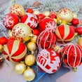 thumbnail image 5 of KAMUGO Christmas Ball Ornaments 44pcs Set , 2.4" Christmas Tree Red Gold Ball Decorations Boxed, 5 of 7