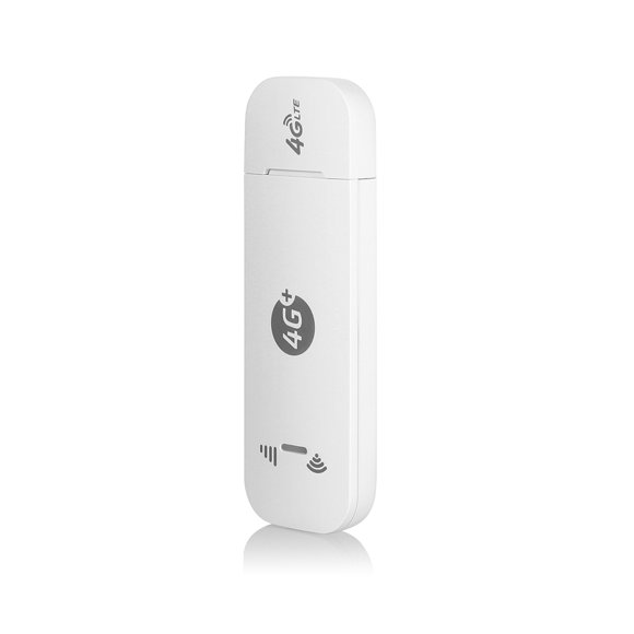 TFixol 4G LTE USB Modem Mobile WiFi Hotspot with SIM Card Slot 150Mbps DL 50Mbps UL Max 10 Devices External Antenna Ports White, US Version