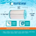 thumbnail image 3 of Hurricane Filters Advanced Pool Filter Cartridge - Pleatco, Unicel, Intex, 3 of 6