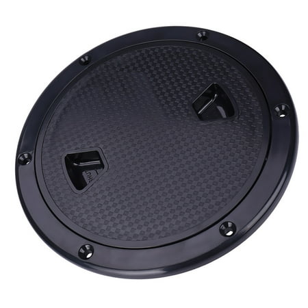 

6” Marine Screw Out Out Deck Plate Inspection Hatch Access Boat Black