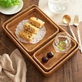 thumbnail image 3 of Bandeja rectangular de ratán YANGQIHOME, juego de 3 unidades, color natural, 3 of 6