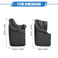 thumbnail image 6 of Unique Bargains Mud Flaps Kit for Toyota Tacoma 2016-2023 Black Front and Rear Splash Guards with OEM Fender Flares, 6 of 6