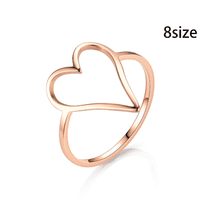 DESIGNICE Rings for Women Electroplating Gold Rings for Women Simple Womens Rings Rize 8