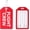 Flight Crew, variant on 2 Pack - Scuba Flag Diver Down Luggage Tags - Heavy Duty for Suitcases & Dive Gear Bags - Nautical Travel Bag Tag - Durable TSA Approved with Plastic Loop & Contact Display by Speciali