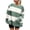 Green women striped long sleeve sweater a1, variant on SSZMDLB Women Striped Long Sleeve Sweater Casual Loose Round Neck Knit Top Comfortable Fall Outfits Vacation Clothes, Khaki M