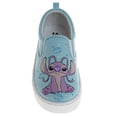 thumbnail image 6 of Disney Stitch And Angel Girls Slip On Low Top Canvas Sneakers. (Little Kids Big Kids) Blue Pink, Size: 13, 6 of 7