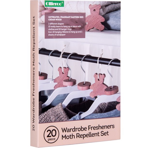 Ollieroo Moth Repellent Cedar Blocks Clothes Protection and Storage