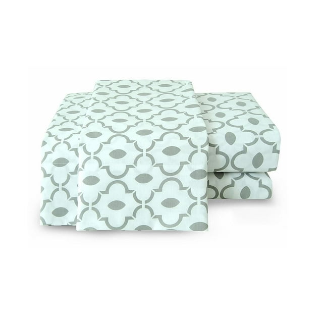 Johnson Home 200 TC Bed Sheet Set - Printed Cotton Sheets