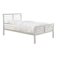 thumbnail image 1 of Coaster Cooper Contemporary Metal Queen Sleigh Bed in Silver, 1 of 2