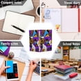 thumbnail image 6 of FORMRS 1-Subject Spiral Notebook 8" x 5" College Ruled 60 Refillable Sheet A5 Hard Cover, Purple Simple Triangles, 6 of 7