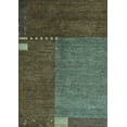 thumbnail image 1 of Ahgly Company Indoor Rectangle Abstract Light Blue Modern Area Rugs, 5' x 8', 1 of 4