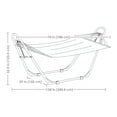 thumbnail image 3 of Sunnydaze 2-Person Cotton Rope Spreader Bar Hammock with Stand, 450 lb - Natural, 3 of 8