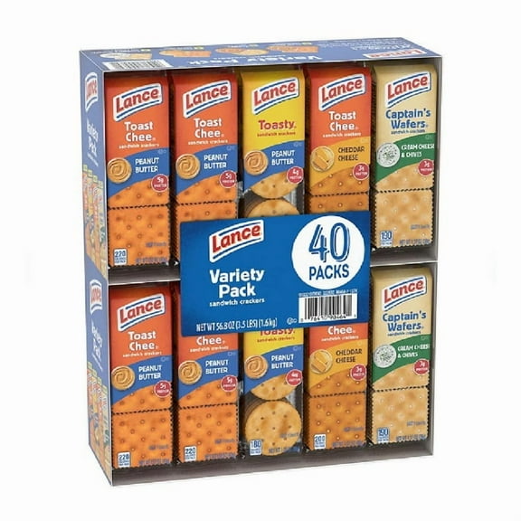 Lance Variety Pack Sandwich Crackers, 40 pk. 56.8oz.