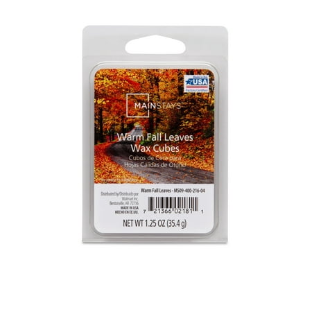 Mainstays 6-Cube Wax Melts, Warm Fall Leaves - Single