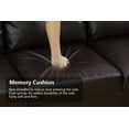 thumbnail image 5 of Sienwiey L-Shape Sectional Sofa & Chaise Couch for Living Room Furniture Set，Faux Leather Sofa Set, 5 of 5